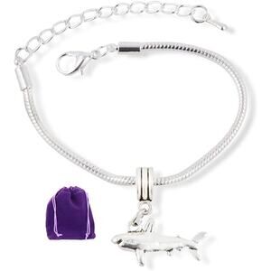 Shark Bracelet - Shark Snake Chain Charm Jewelry